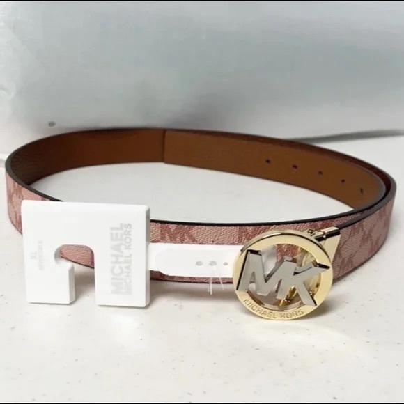 MICHAEL Michael Kors Pink Twist Reversible Belt 551342C, Women's Size Medium - Picture 4 of 9